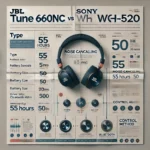 JBL Tune 660NC vs Sony Wh-Ch520